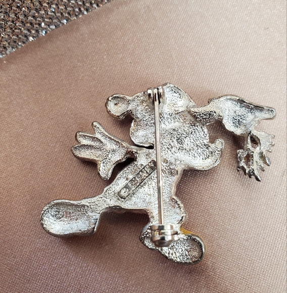 Vintage Disney Mickey Mistletoe Christmas Pin - Picture 4 of 7